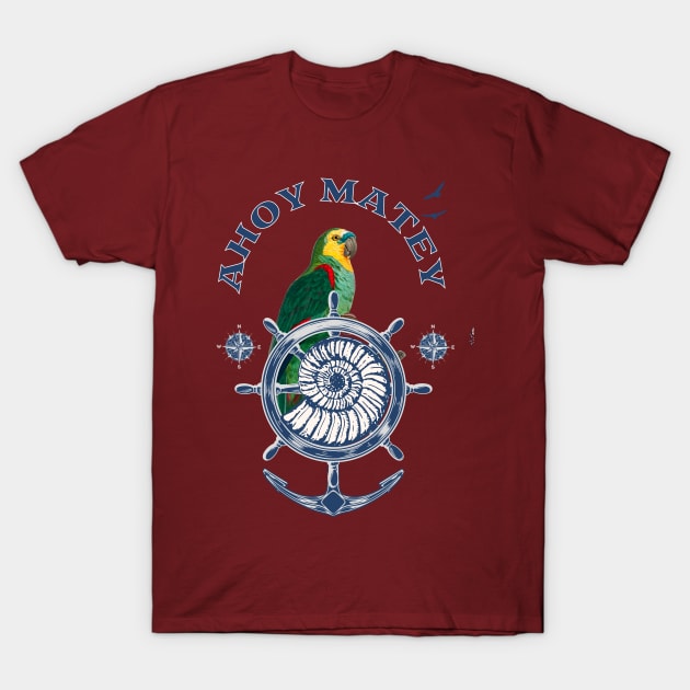 Ahoy Matey Parrot T-Shirt by Bootylicious